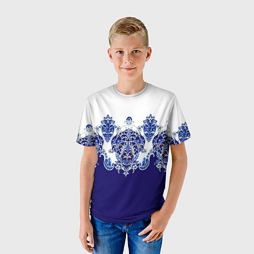Детская футболка Растительный орнамент / 3D-принт – фото 3