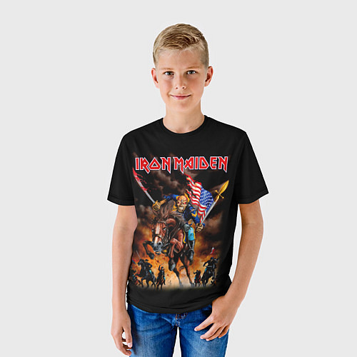 Детская футболка Iron Maiden: USA Warriors / 3D-принт – фото 3