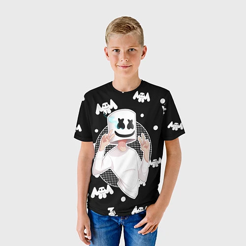 Детская футболка Marshmello: Black Gang / 3D-принт – фото 3