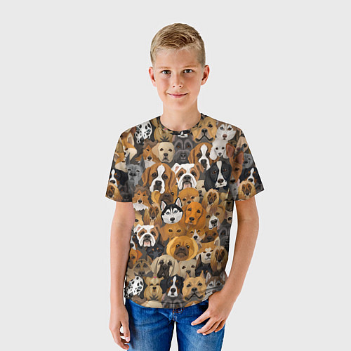 Детская футболка Породы собак / 3D-принт – фото 3