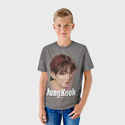Детская футболка BTS JungKook / 3D-принт – фото 3