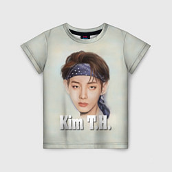 Футболка детская BTS Kim T.H., цвет: 3D-принт