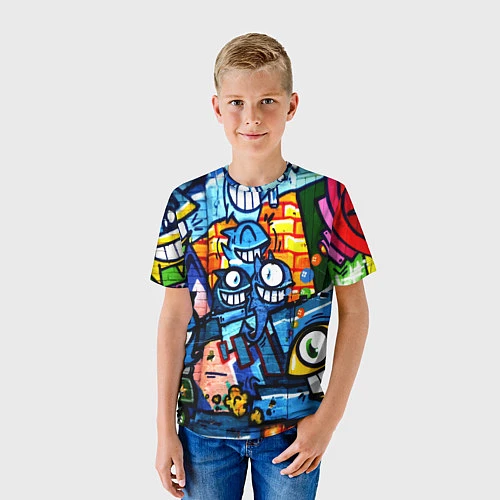 Детская футболка Graffiti Exclusive / 3D-принт – фото 3