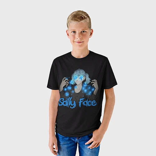 Детская футболка Sally Face: Blue Magic / 3D-принт – фото 3