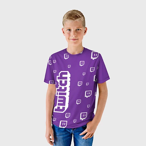 Детская футболка Twitch TV / 3D-принт – фото 3