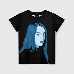 Футболка детская Billie Eilish: Blue Style, цвет: 3D-принт