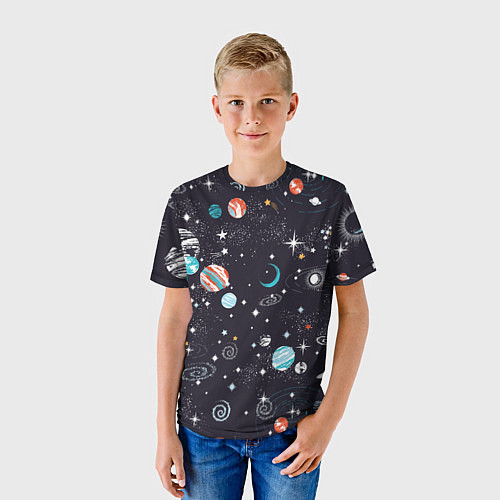 Детская футболка Загадочный космос / 3D-принт – фото 3