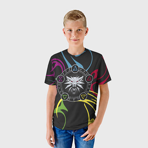 Детская футболка Сила Ведьмака / 3D-принт – фото 3