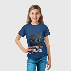 Футболка детская How to train your dragon, цвет: 3D-принт — фото 2