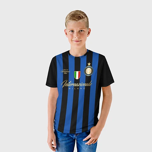 Детская футболка Internazionale Milano / 3D-принт – фото 3