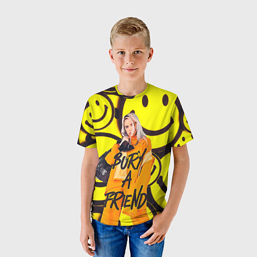 Детская футболка Billie Eilish: Bury a Friend / 3D-принт – фото 3