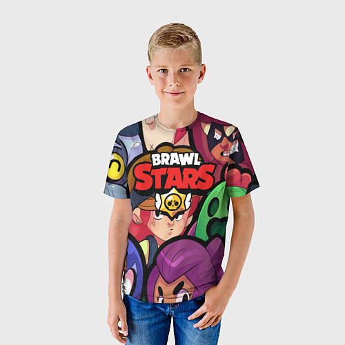 Детская футболка Brawl Stars: Heroes / 3D-принт – фото 3