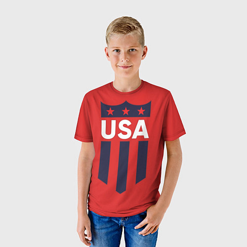 Детская футболка USA / 3D-принт – фото 3