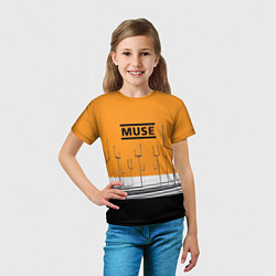 Футболка детская Muse: Orange Mood, цвет: 3D-принт — фото 2