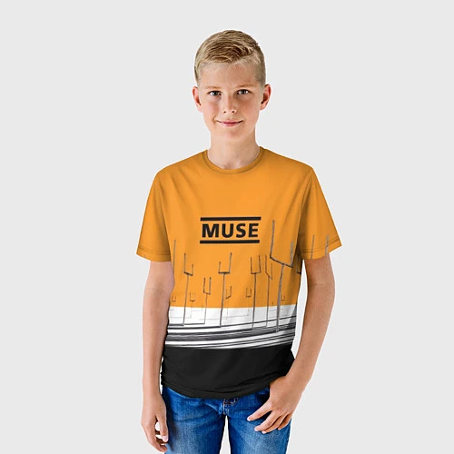 Детская футболка Muse: Orange Mood / 3D-принт – фото 3