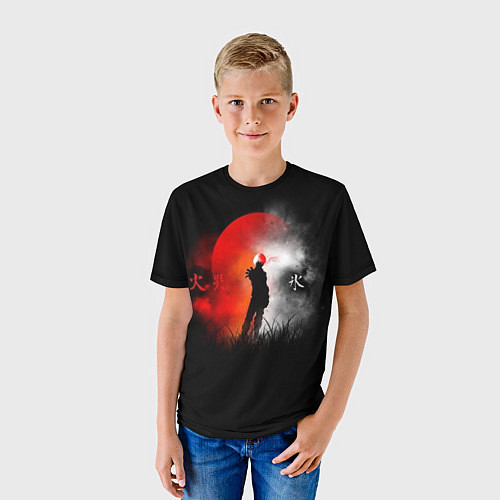 Детская футболка Лед и огонь Ice and Fire / 3D-принт – фото 3