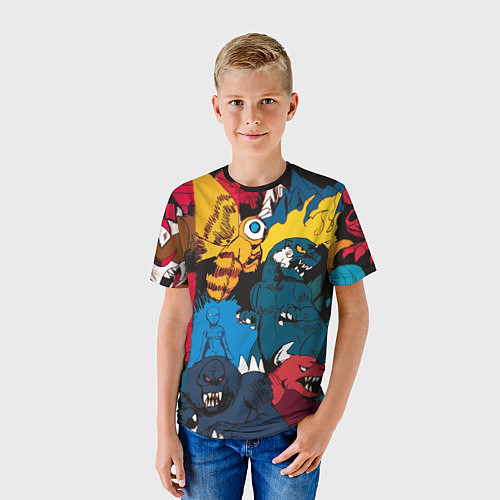 Детская футболка Годзилла / 3D-принт – фото 3