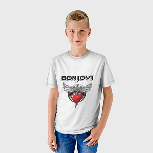 Детская футболка Bon Jovi / 3D-принт – фото 3