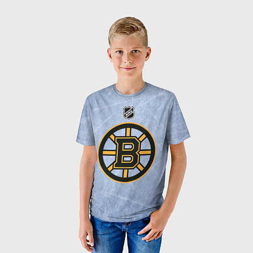 Детская футболка Boston Bruins: Hot Ice / 3D-принт – фото 3