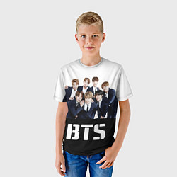 Футболка детская BTS постер, цвет: 3D-принт — фото 2