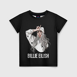 Футболка детская BILLIE EILISH, цвет: 3D-принт