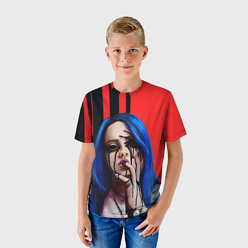 Детская футболка Billie Eilish: Demon / 3D-принт – фото 3