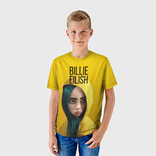 Детская футболка BILLIE EILISH: Yellow Girl / 3D-принт – фото 3