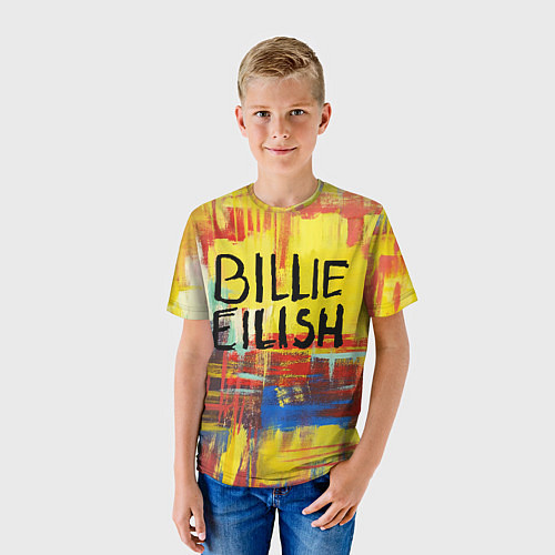 Детская футболка Billie Eilish: Art / 3D-принт – фото 3