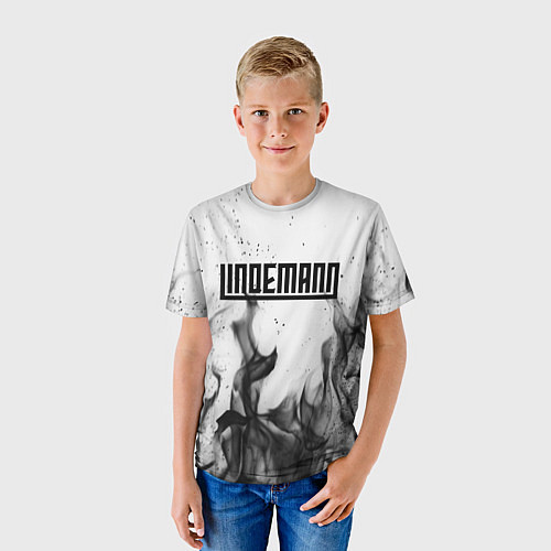 Детская футболка LINDEMANN: Black Fire / 3D-принт – фото 3