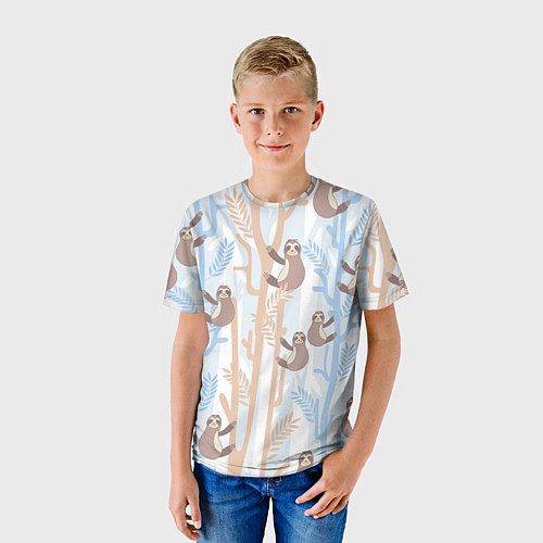 Детская футболка Ленивец стайл / 3D-принт – фото 3