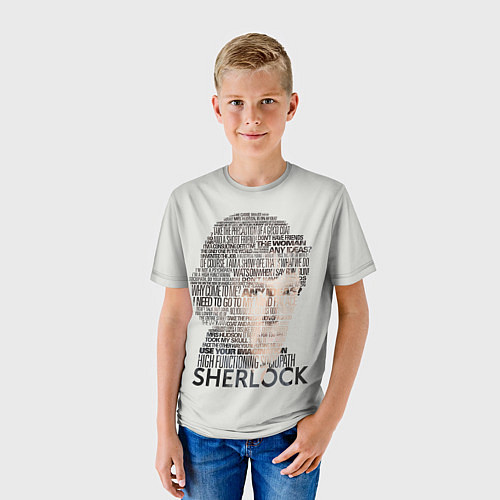 Детская футболка Sherlock / 3D-принт – фото 3