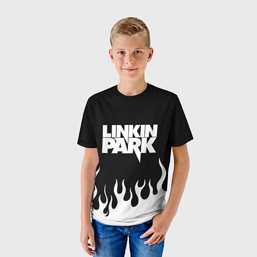Детская футболка Linkin Park: Black Flame / 3D-принт – фото 3