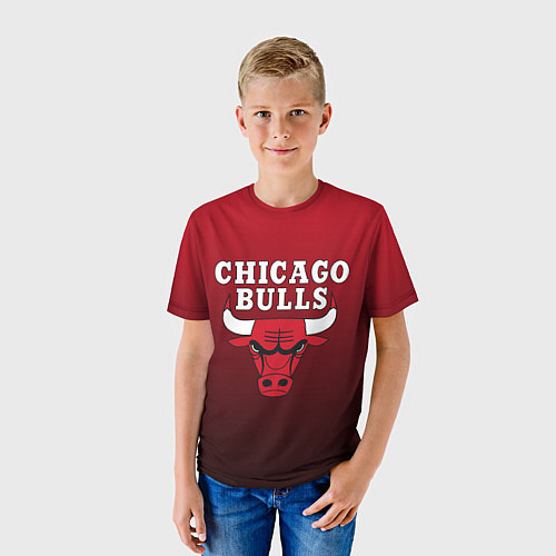 Детская футболка CHICAGO BULLS / 3D-принт – фото 3