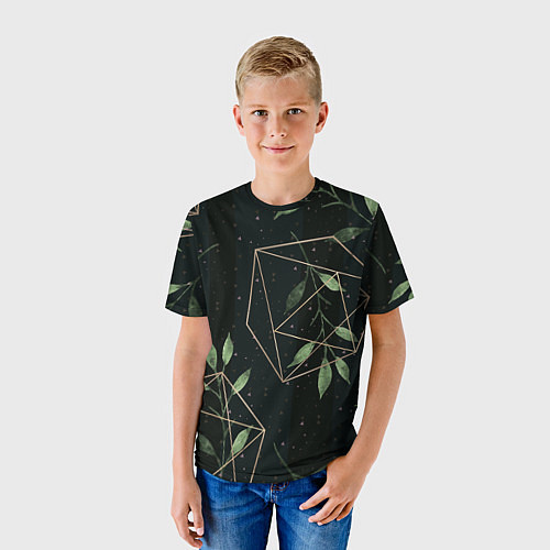 Детская футболка Геометрия в природе / 3D-принт – фото 3