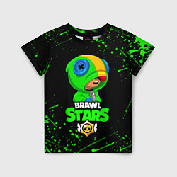 Футболка детская BRAWL STARS LEON, цвет: 3D-принт