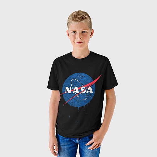 Детская футболка NASA Краски / 3D-принт – фото 3