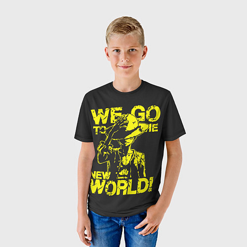 Детская футболка One Piece We Go World / 3D-принт – фото 3