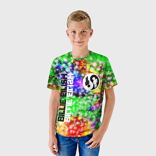 Детская футболка Billie eilish / 3D-принт – фото 3