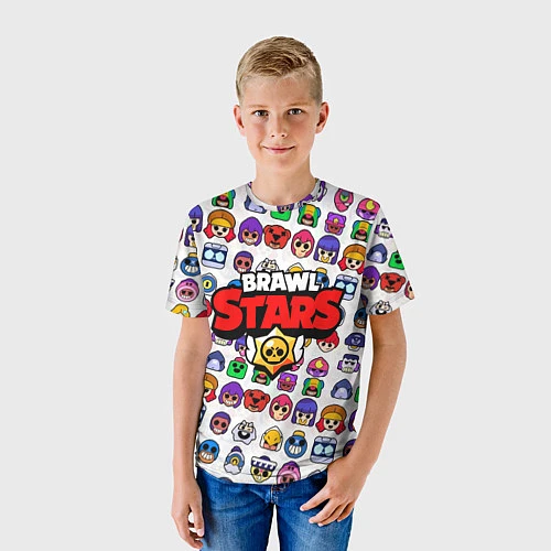 Детская футболка BRAWL STARS / 3D-принт – фото 3