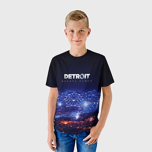 Детская футболка DETROIT:BECOME HUMAN / 3D-принт – фото 3
