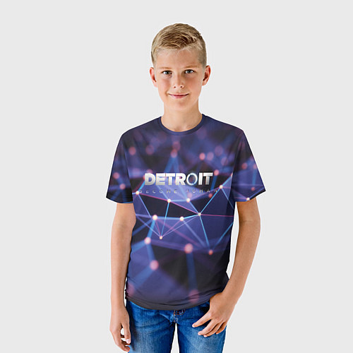 Детская футболка DETROIT:BECOME HUMAN 2019 / 3D-принт – фото 3