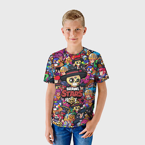 Детская футболка BRAWL STARS POKO / 3D-принт – фото 3