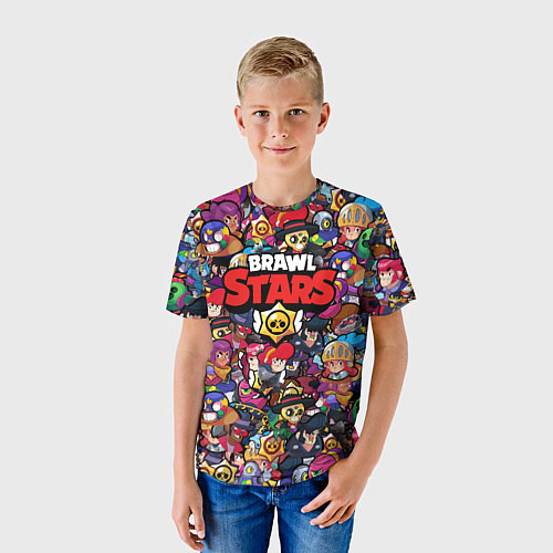 Детская футболка ПЕРСОНАЖИ BRAWL STARS / 3D-принт – фото 3