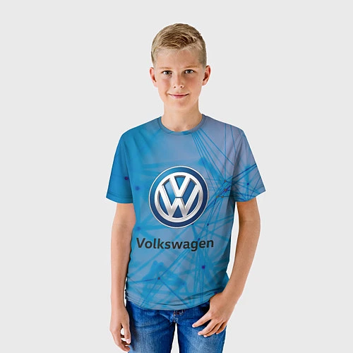 Детская футболка Фольцваген / 3D-принт – фото 3