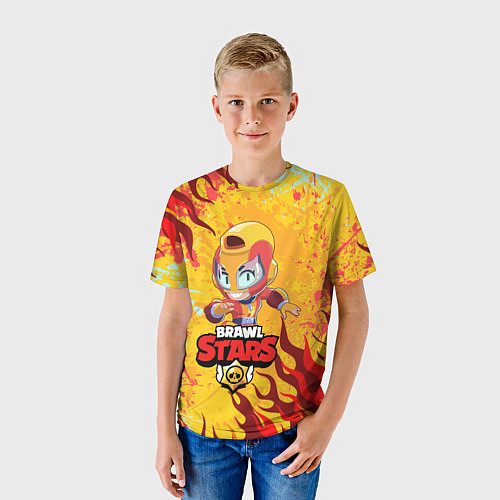 Детская футболка BRAWL STARS MAX / 3D-принт – фото 3