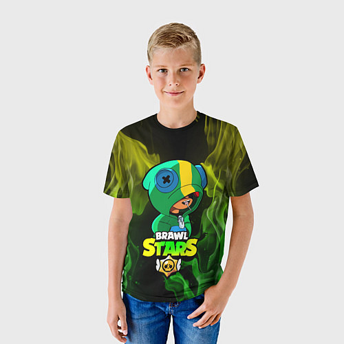 Детская футболка Brawl Stars LEON / 3D-принт – фото 3