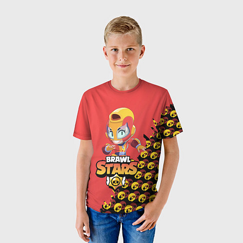Детская футболка BRAWL STARS MAX / 3D-принт – фото 3