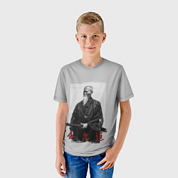 Футболка детская Морихэй Уэсиба, цвет: 3D-принт — фото 2
