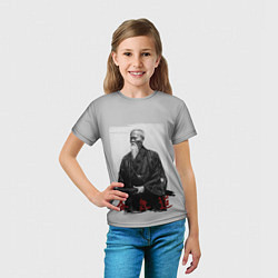 Футболка детская Морихэй Уэсиба, цвет: 3D-принт — фото 2