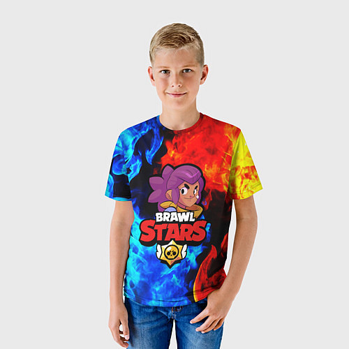 Детская футболка BRAWL STARS SHELLY / 3D-принт – фото 3